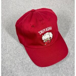 InuYasha CultureFly Cap Hat Unisex Red Burgundy Cotton One Sz Adjustable